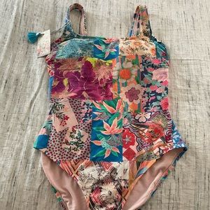 Johnny Was one piece swim. NWT. Size M